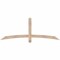 Ekena Millwork Bellingham Smooth Timber Gable Bracket, Douglas Fir, 72"W x 27"H x 1 1/2"D x 3 1/2"F, 9/12 Pitch GBW072X27X0204BEL00SDF - alternate 1